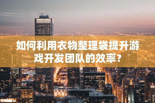如何利用衣物整理袋提升游戏开发团队的效率？