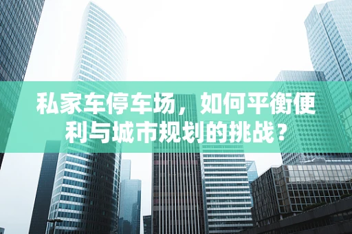 私家车停车场，如何平衡便利与城市规划的挑战？