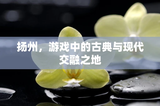 扬州，游戏中的古典与现代交融之地