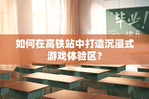 如何在高铁站中打造沉浸式游戏体验区？