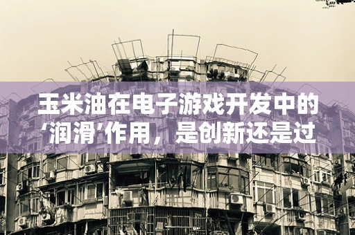 玉米油在电子游戏开发中的‘润滑’作用，是创新还是过度？