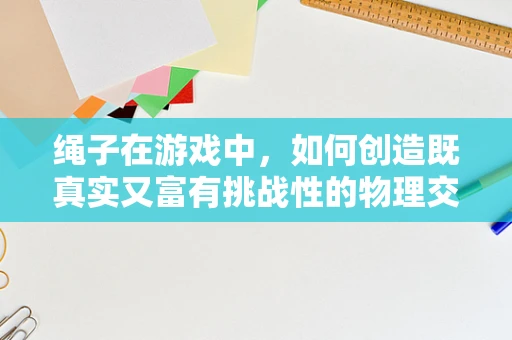 绳子在游戏中，如何创造既真实又富有挑战性的物理交互体验？