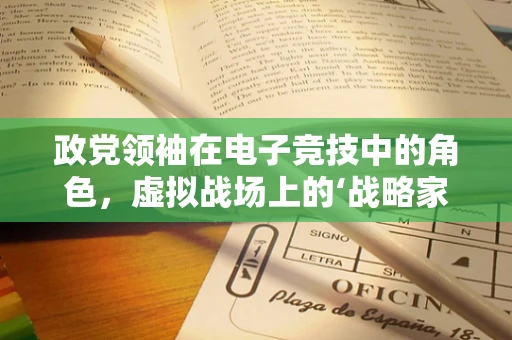 政党领袖在电子竞技中的角色，虚拟战场上的‘战略家’？