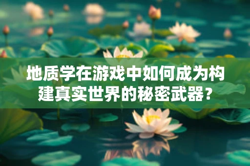 地质学在游戏中如何成为构建真实世界的秘密武器？