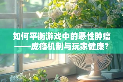 如何平衡游戏中的恶性肿瘤——成瘾机制与玩家健康？