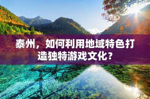 泰州，如何利用地域特色打造独特游戏文化？