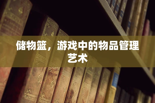 储物篮，游戏中的物品管理艺术