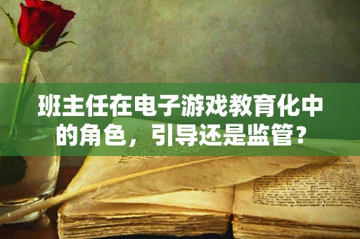 班主任在电子游戏教育化中的角色，引导还是监管？