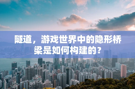 隧道，游戏世界中的隐形桥梁是如何构建的？
