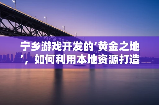 宁乡游戏开发的‘黄金之地’，如何利用本地资源打造特色游戏？