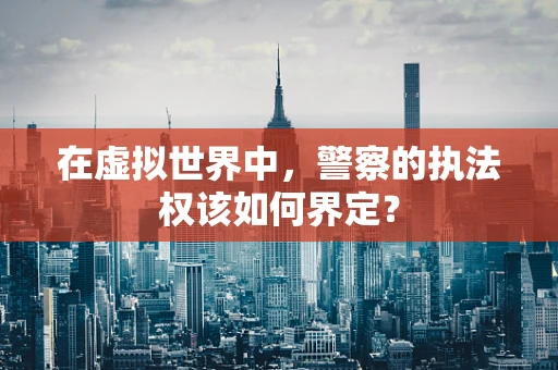 在虚拟世界中，警察的执法权该如何界定？