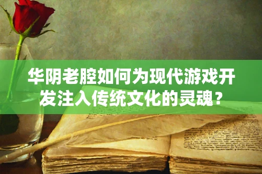 华阴老腔如何为现代游戏开发注入传统文化的灵魂？