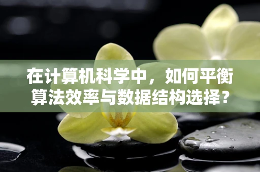 在计算机科学中，如何平衡算法效率与数据结构选择？