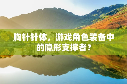 胸针针体，游戏角色装备中的隐形支撑者？
