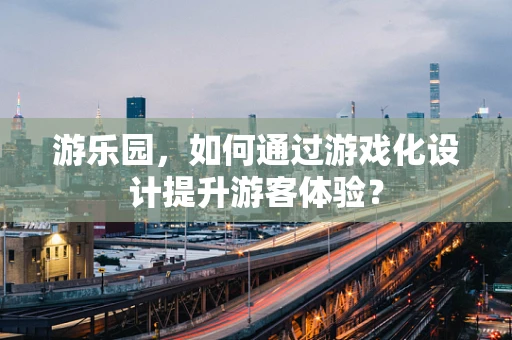 游乐园，如何通过游戏化设计提升游客体验？