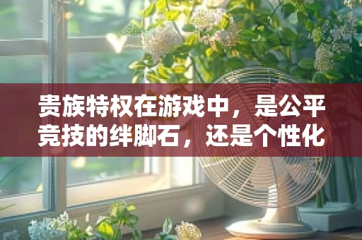 贵族特权在游戏中，是公平竞技的绊脚石，还是个性化体验的催化剂？