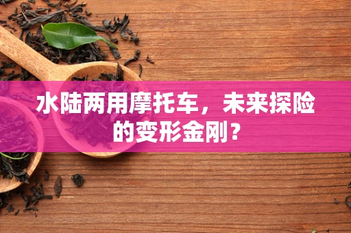 水陆两用摩托车，未来探险的变形金刚？