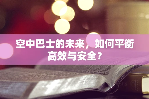 空中巴士的未来，如何平衡高效与安全？