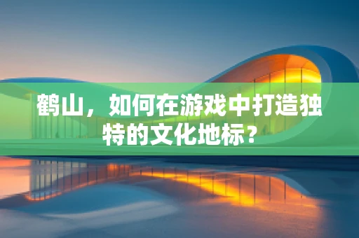 鹤山，如何在游戏中打造独特的文化地标？