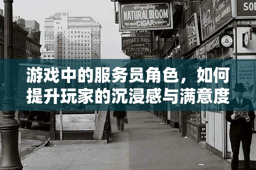 游戏中的服务员角色，如何提升玩家的沉浸感与满意度？