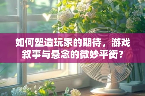 如何塑造玩家的期待，游戏叙事与悬念的微妙平衡？