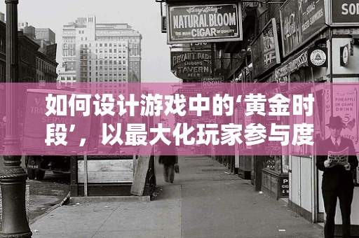 如何设计游戏中的‘黄金时段’，以最大化玩家参与度？