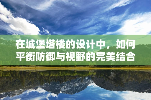 在城堡塔楼的设计中，如何平衡防御与视野的完美结合？