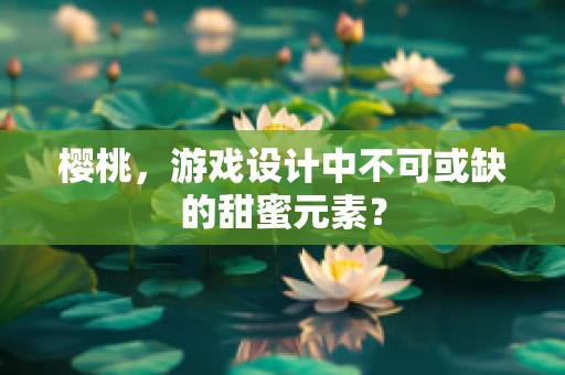 樱桃，游戏设计中不可或缺的甜蜜元素？