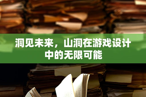 洞见未来，山洞在游戏设计中的无限可能