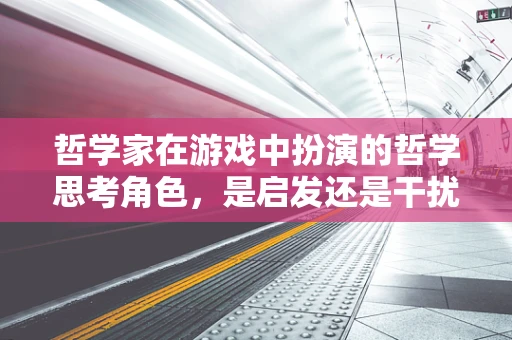 哲学家在游戏中扮演的哲学思考角色，是启发还是干扰？