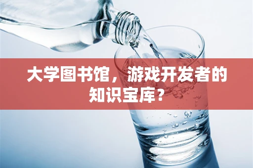 大学图书馆，游戏开发者的知识宝库？