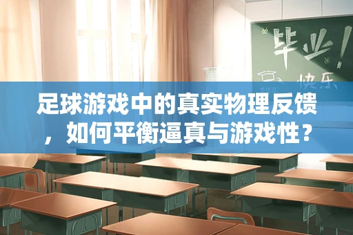 足球游戏中的真实物理反馈，如何平衡逼真与游戏性？