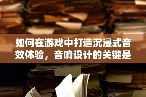 如何在游戏中打造沉浸式音效体验，音响设计的关键是什么？