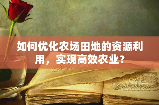 如何优化农场田地的资源利用，实现高效农业？