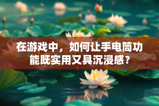 在游戏中，如何让手电筒功能既实用又具沉浸感？