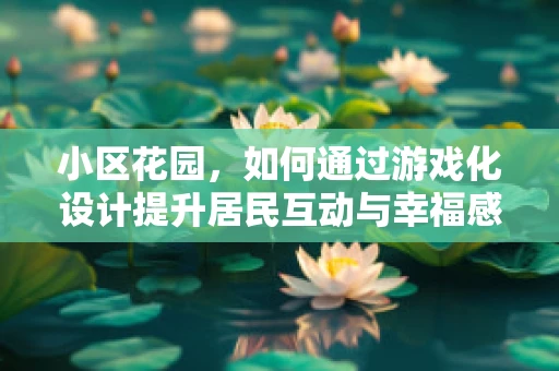 小区花园，如何通过游戏化设计提升居民互动与幸福感？