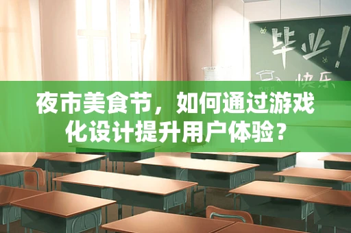夜市美食节，如何通过游戏化设计提升用户体验？