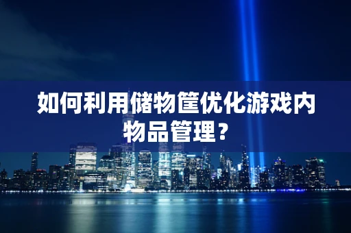 如何利用储物筐优化游戏内物品管理？