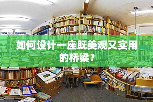 如何设计一座既美观又实用的桥梁？