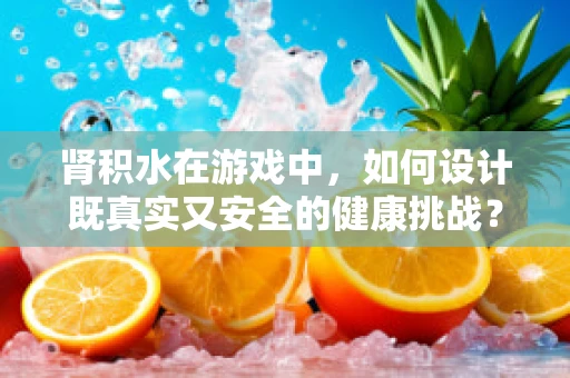 肾积水在游戏中，如何设计既真实又安全的健康挑战？