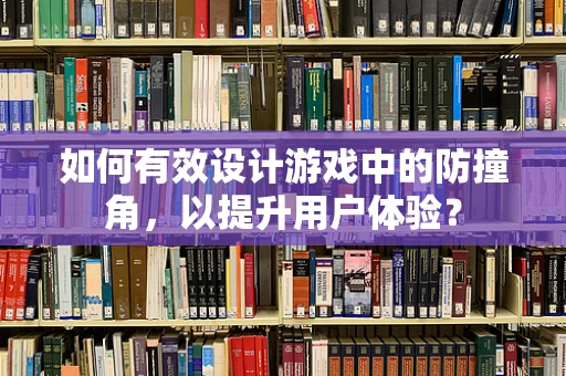 如何有效设计游戏中的防撞角，以提升用户体验？