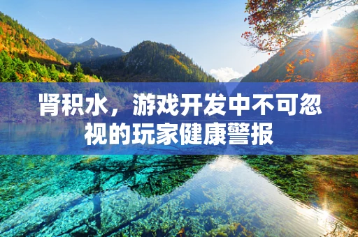 肾积水，游戏开发中不可忽视的玩家健康警报