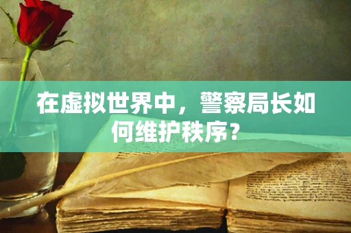 在虚拟世界中，警察局长如何维护秩序？