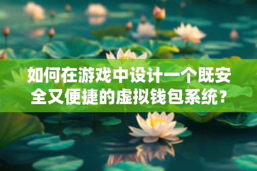 如何在游戏中设计一个既安全又便捷的虚拟钱包系统？