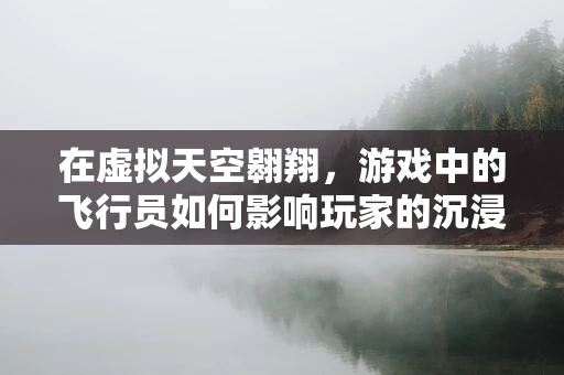在虚拟天空翱翔，游戏中的飞行员如何影响玩家的沉浸感？