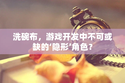 洗碗布，游戏开发中不可或缺的‘隐形’角色？