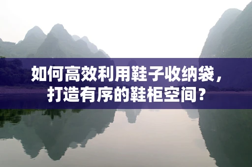 如何高效利用鞋子收纳袋，打造有序的鞋柜空间？