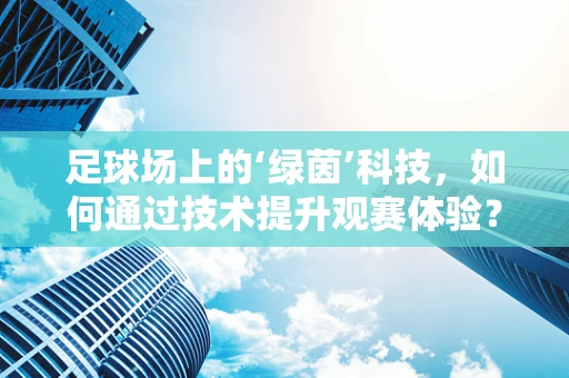 足球场上的‘绿茵’科技，如何通过技术提升观赛体验？