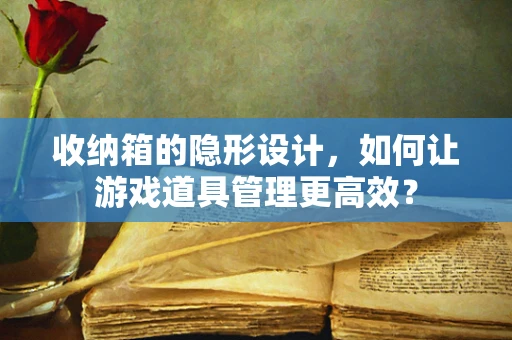 收纳箱的隐形设计，如何让游戏道具管理更高效？