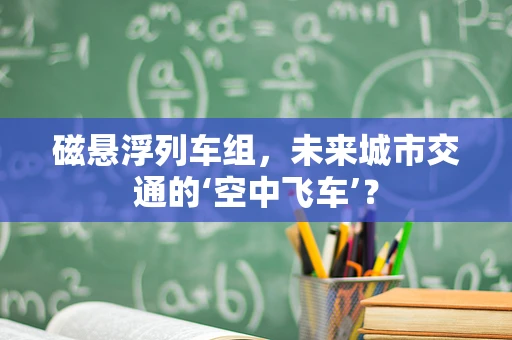 磁悬浮列车组，未来城市交通的‘空中飞车’？